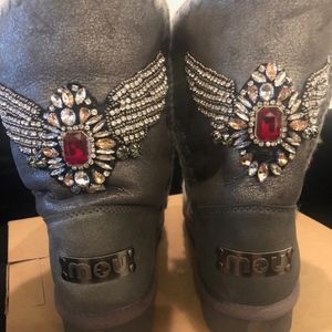 MOU (sheepskin and leather) BOOTS